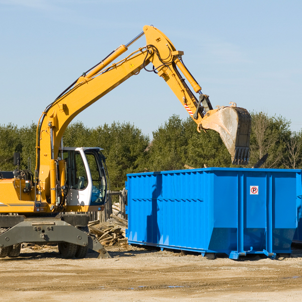 are there any restrictions on where a residential dumpster can be placed in Wattsville